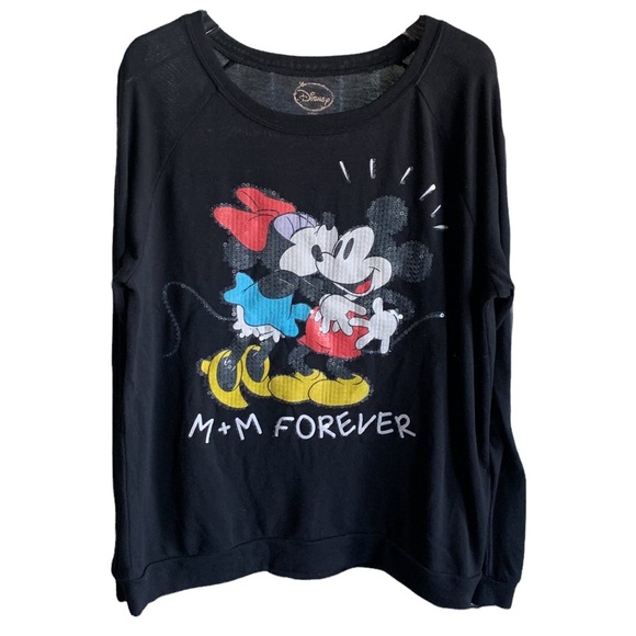 Disney Sweaters - DISNEY M+M Forever Sequins Loose Round Neck Pull-over Thin Sweater